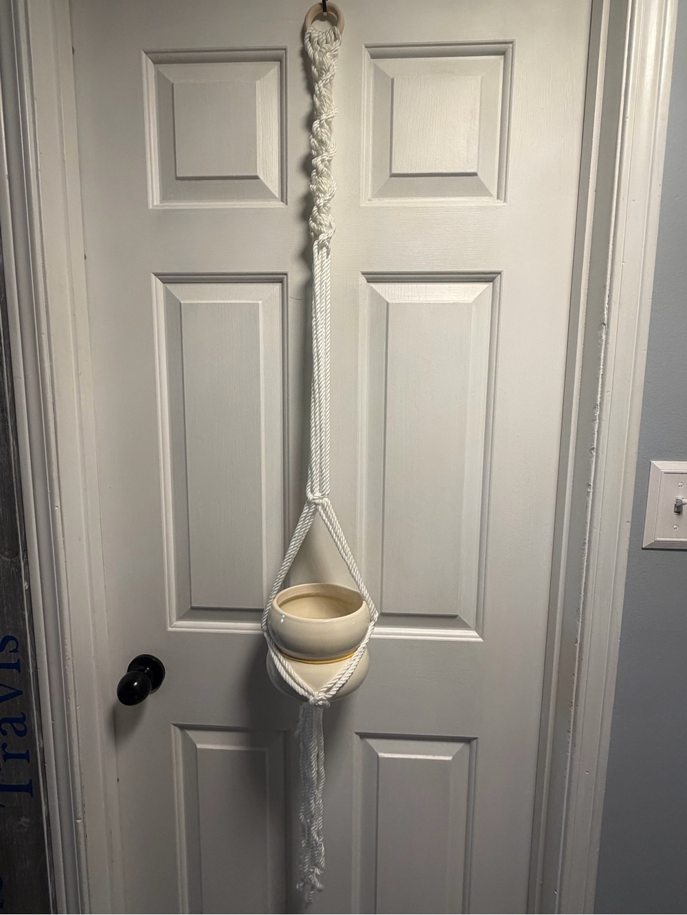 Handmade macrame plant holder